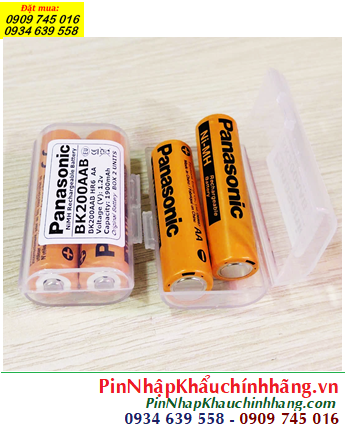 Panasonic BK200AAB, Pin sạc 1.2v AA1900mAh Panasonic BK200AAB chính hãng (Box 2viên)